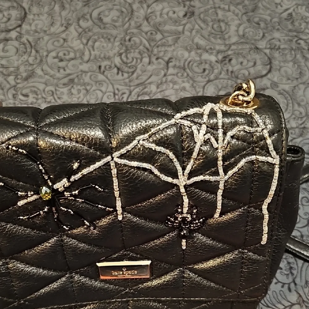 Kate Spade Metallic Quilted Crossbody Bag - Picture 9 of 11